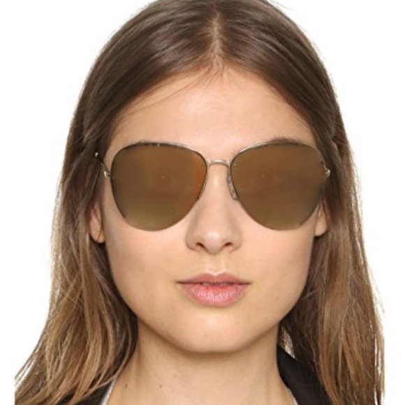 MIU MIU Sleek Mirror Lense Aviator Sunglasses main image 5